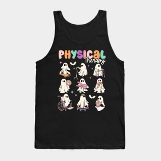 Cute Ghost Physical Therapy PT Physical Therapist Halloween Tank Top